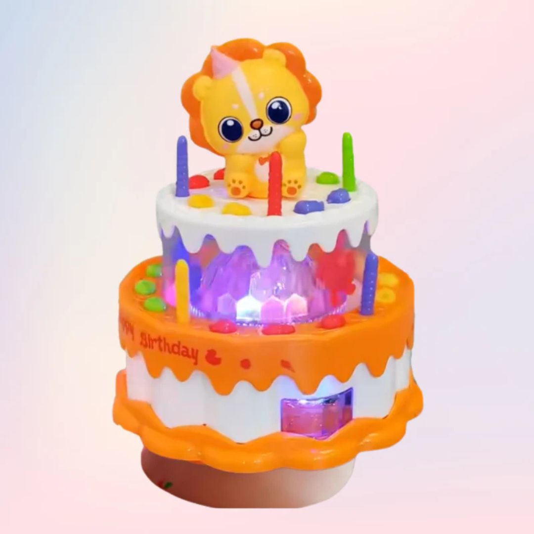 Dejojošā Dzimšanas Dienas Kūka – Mūzikas LED Rotaļlieta Bērniem