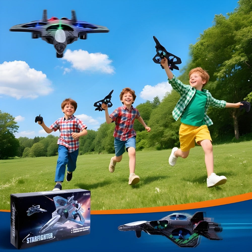 RC akrobātiskais iznīcinātājs bērniem