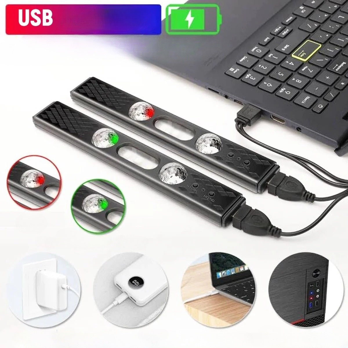 Bezvadu RGB salona apgaismojums – krāsas, kas reaģē uz mūziku