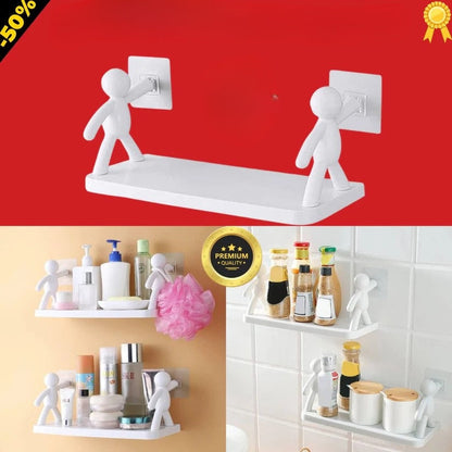 Dekoratīvs sienas plauktiņš ar līmējošu stiprinājumu