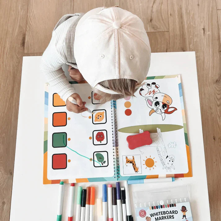 Rakstīšanas prasmju attīstīšanas burtnīca bērniem (64 lappuses)