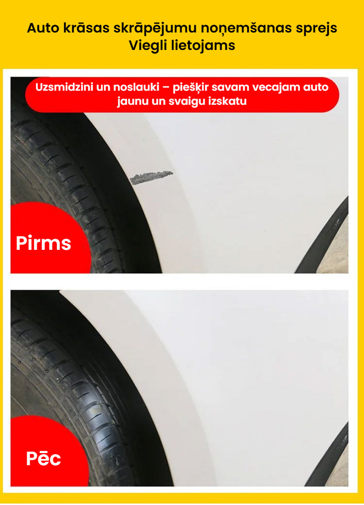 Auto skrāpējumu labošanas aerosols