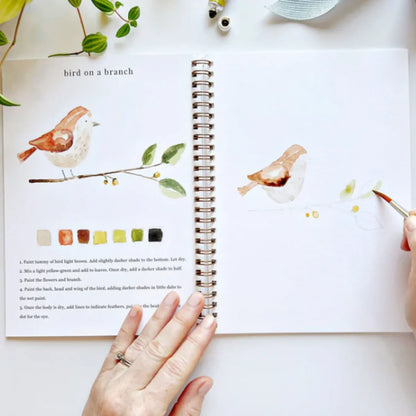 Akvareļu krāsošanas grāmata – palīdz atslābināties un nomierināt prātu!