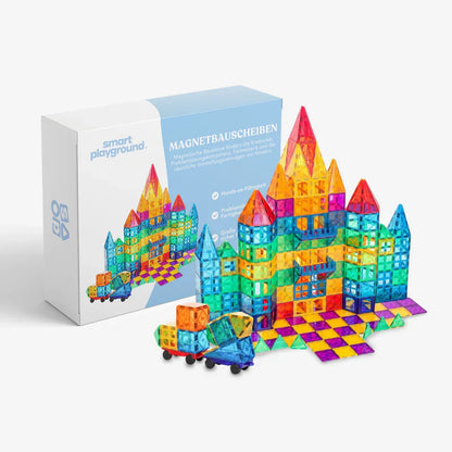 Magnētiskās būvēšanas plāksnītes bērniem – radošumam un prasmju attīstīšanai