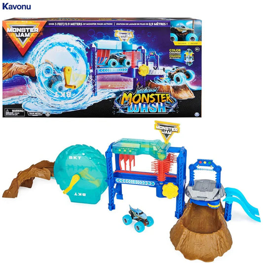 Krāsu mainošā rotaļu auto mazgātava bērniem