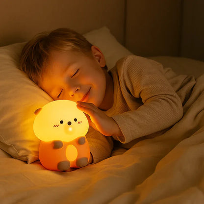 Mīlīgā ūdra – silikona naktslampiņa