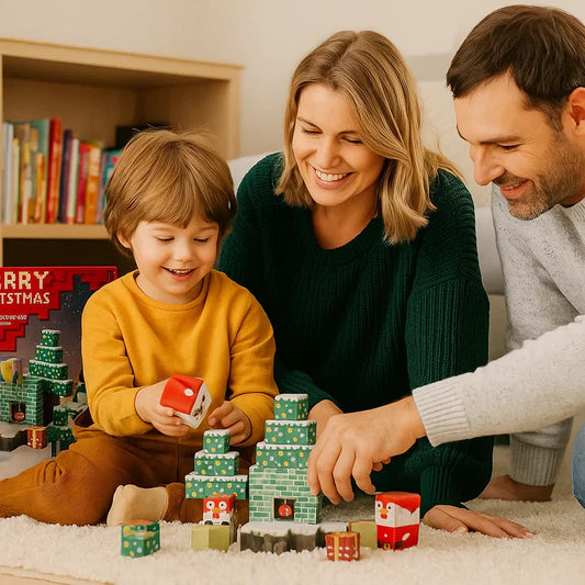 Ziemassvētku magnētisko kubiņu komplekts