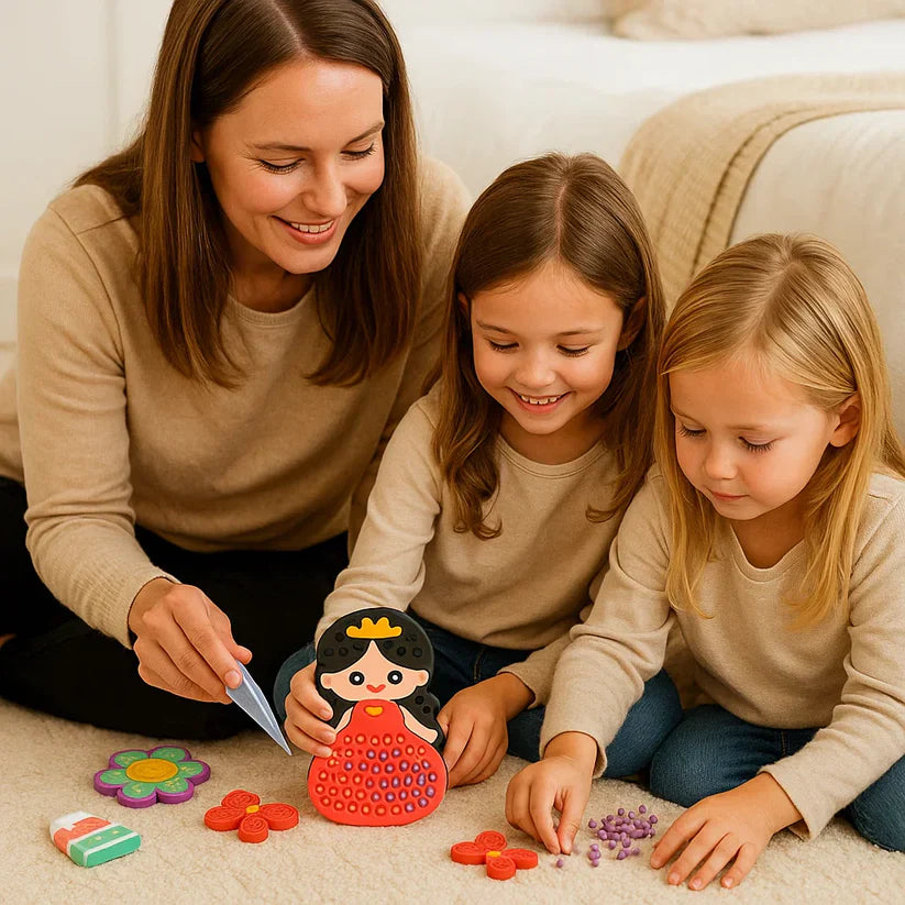 Burvīga pērlīšu mozaīka – radošais komplekts bērniem