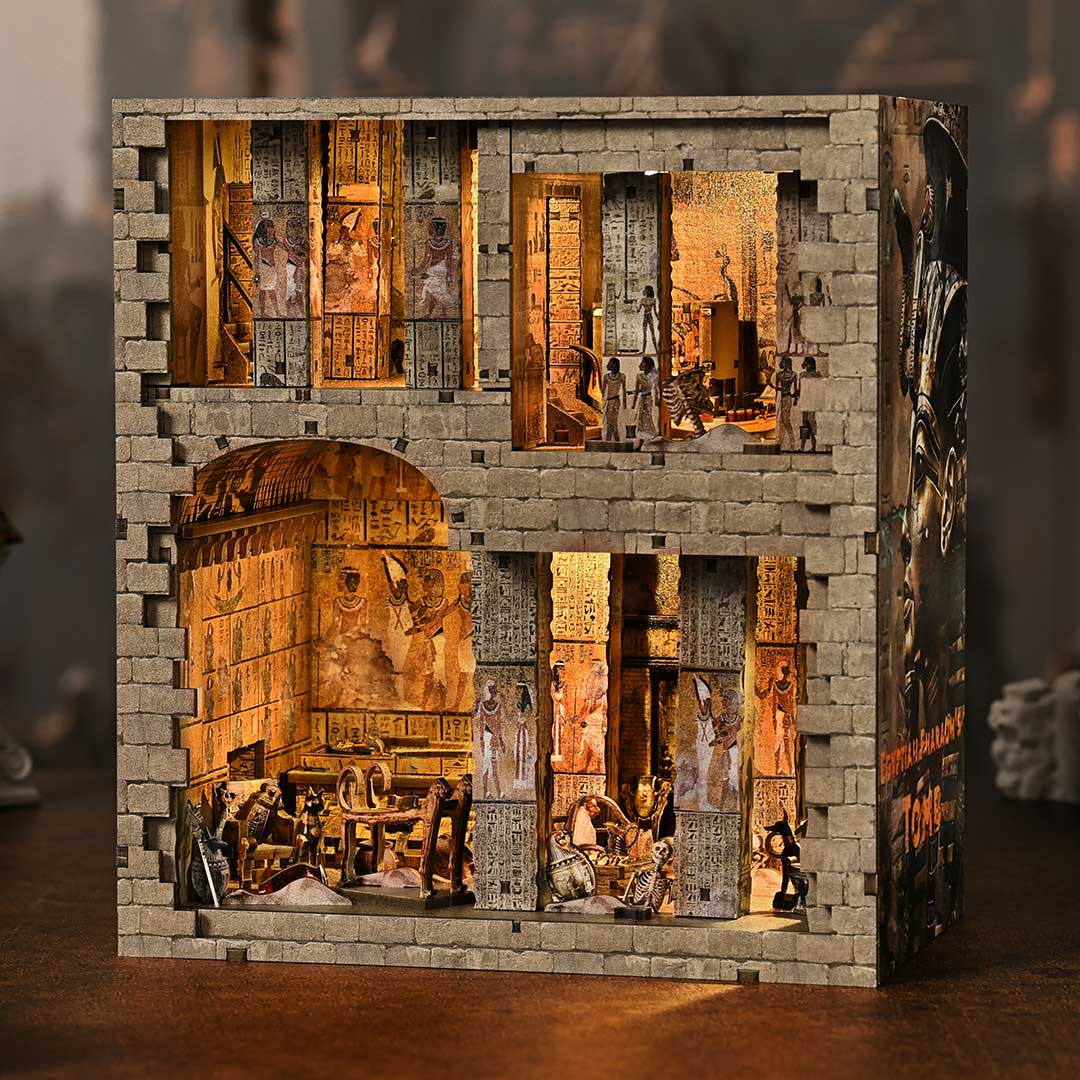 „Ēģiptes faraona kapenes“ DIY grāmatu plaukta dekorēšanas komplekts