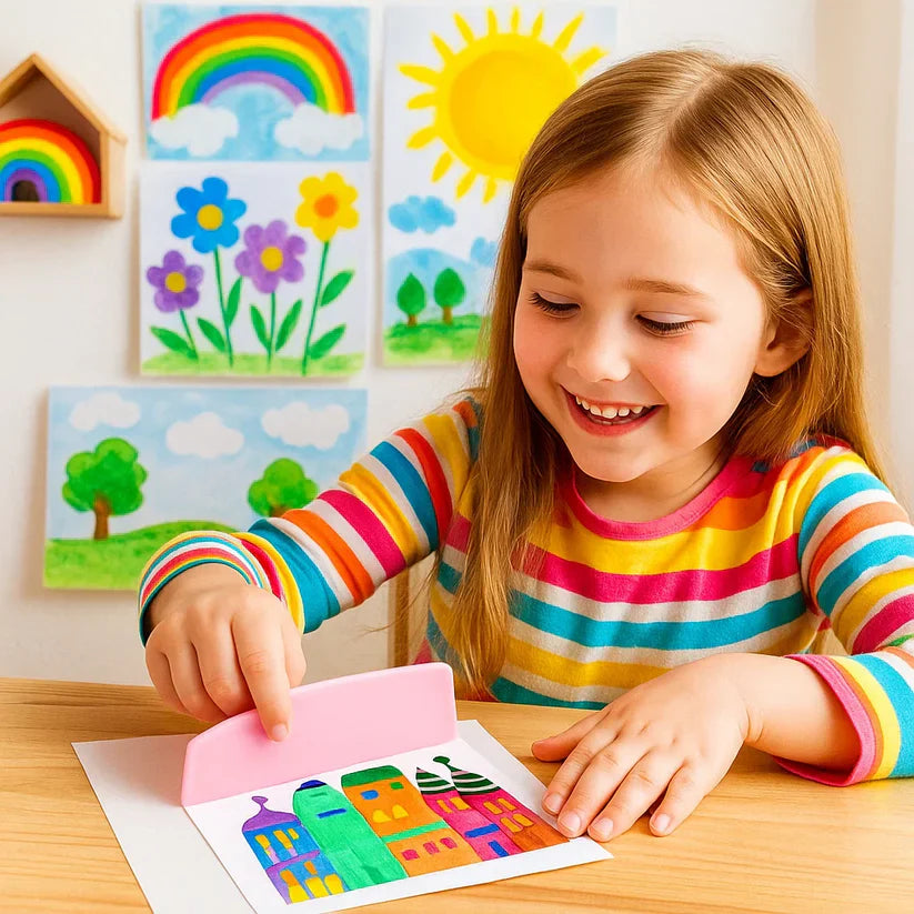 Radošais varavīksnes krāsu zīmēšanas komplekts