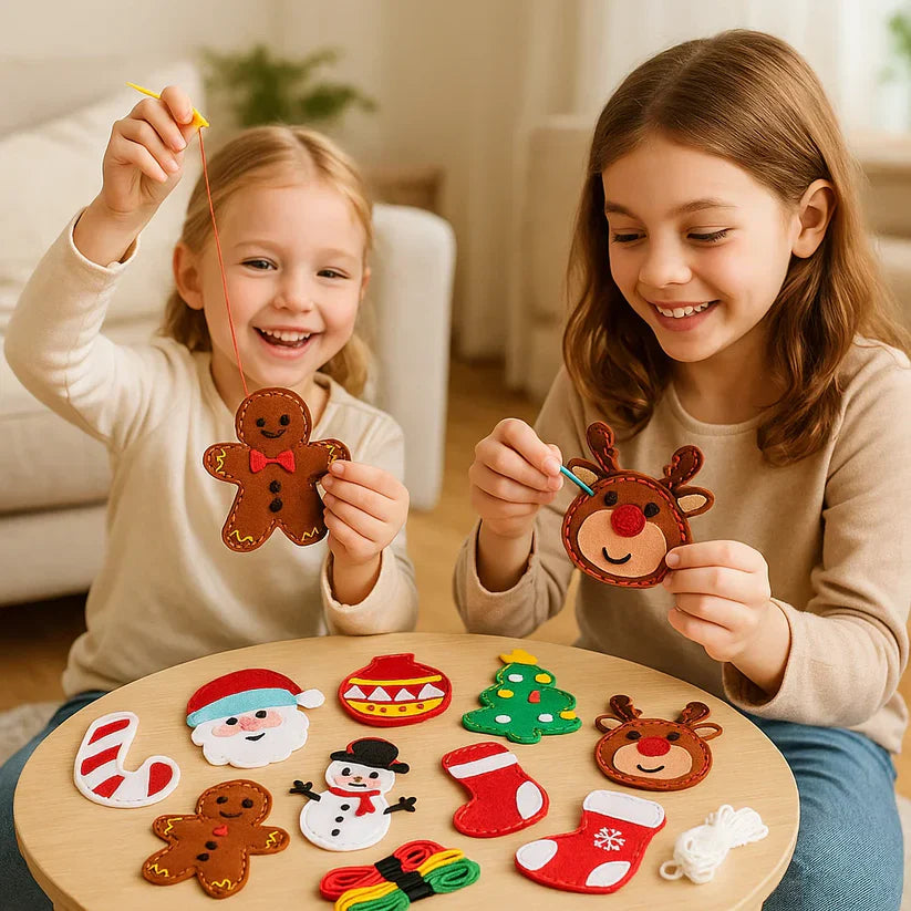 Ziemassvētku filca komplekts pašdarināšanai