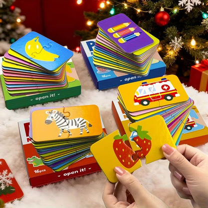 Krāsainā izglītojošā puzle bērniem