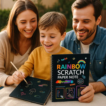 Maģiskais varavīksnes skrāpējamais papīrs