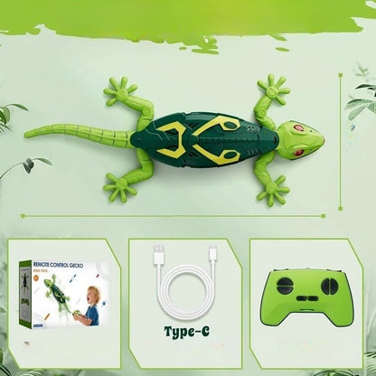 Pie sienām rāpojošs rotaļu gekons