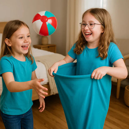 Bumbiņas ķeršanas spēle visai ģimenei