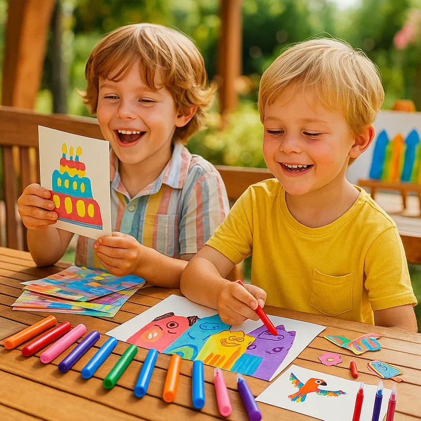 Radošais varavīksnes krāsu zīmēšanas komplekts