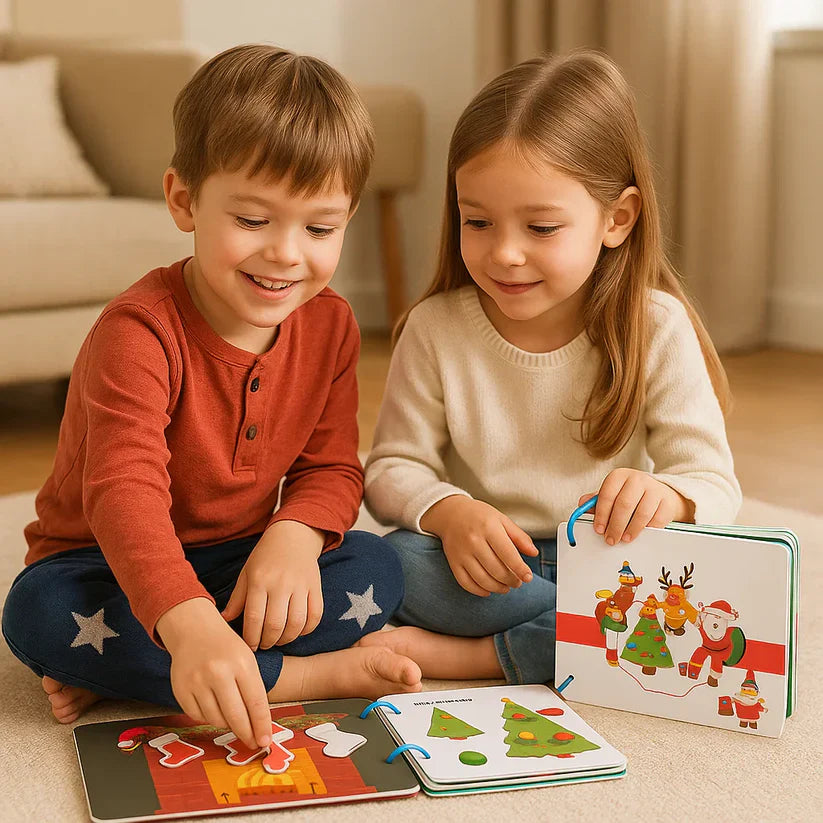 Izglītojoša Montessori Ziemassvētku stāstu grāmata