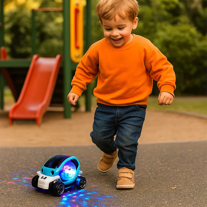 Spīdošā 360° muzikālā triku mašīna