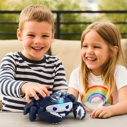 Mirdzošs muzikālais krabis ar maigu ūdens miglas efektu