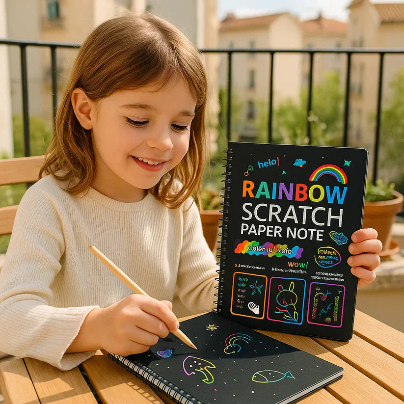 Maģiskais varavīksnes skrāpējamais papīrs