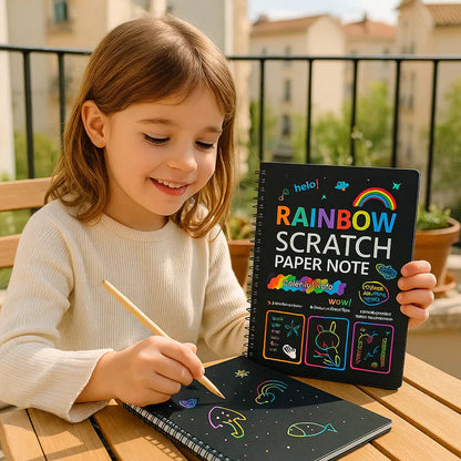 Maģiskais varavīksnes skrāpējamais papīrs