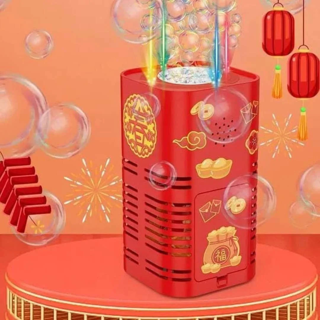 Ziepju burbuļu salūts – drošs gaismu un burbuļu šovs