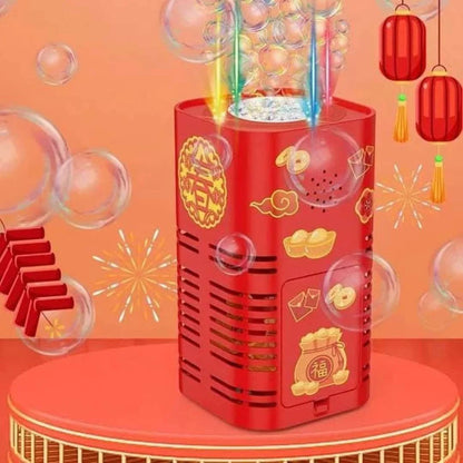 Ziepju burbuļu salūts – drošs gaismu un burbuļu šovs