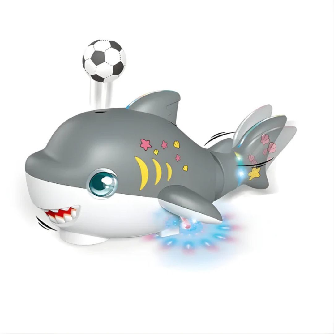 Peldoša haizivs rotaļlieta ar bumbiņu