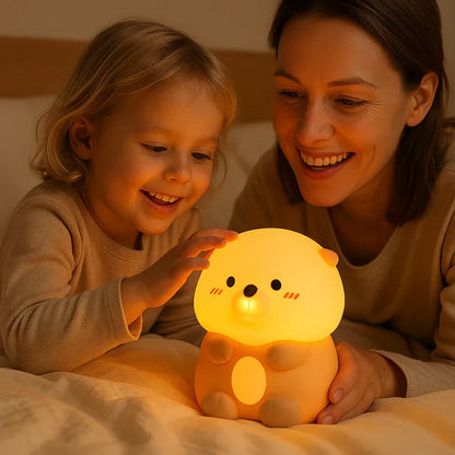 Mīlīgā ūdra – silikona naktslampiņa