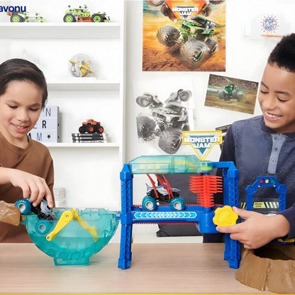 Krāsu mainošā rotaļu auto mazgātava bērniem