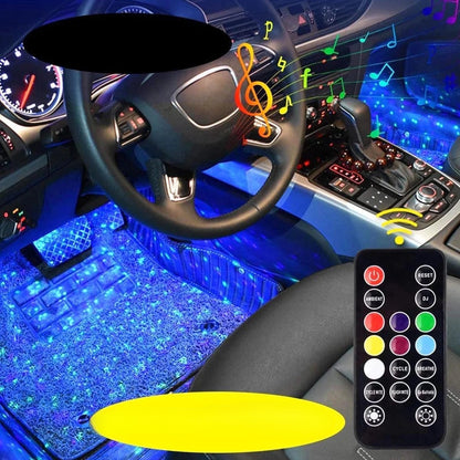 Bezvadu RGB salona apgaismojums – krāsas, kas reaģē uz mūziku