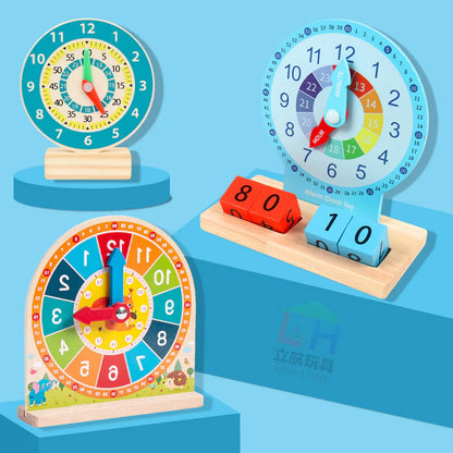 Izglītojoša pulksteņa rotaļlieta bērniem laika izpratnei