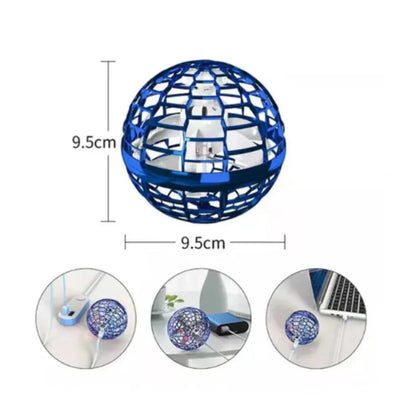 Spīdoša, gaisā lidojoša rotaļu bumbiņa