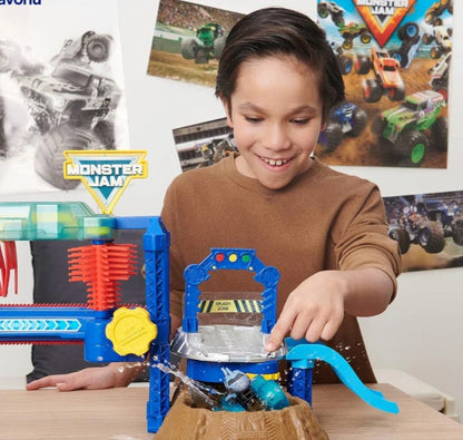 Krāsu mainošā rotaļu auto mazgātava bērniem