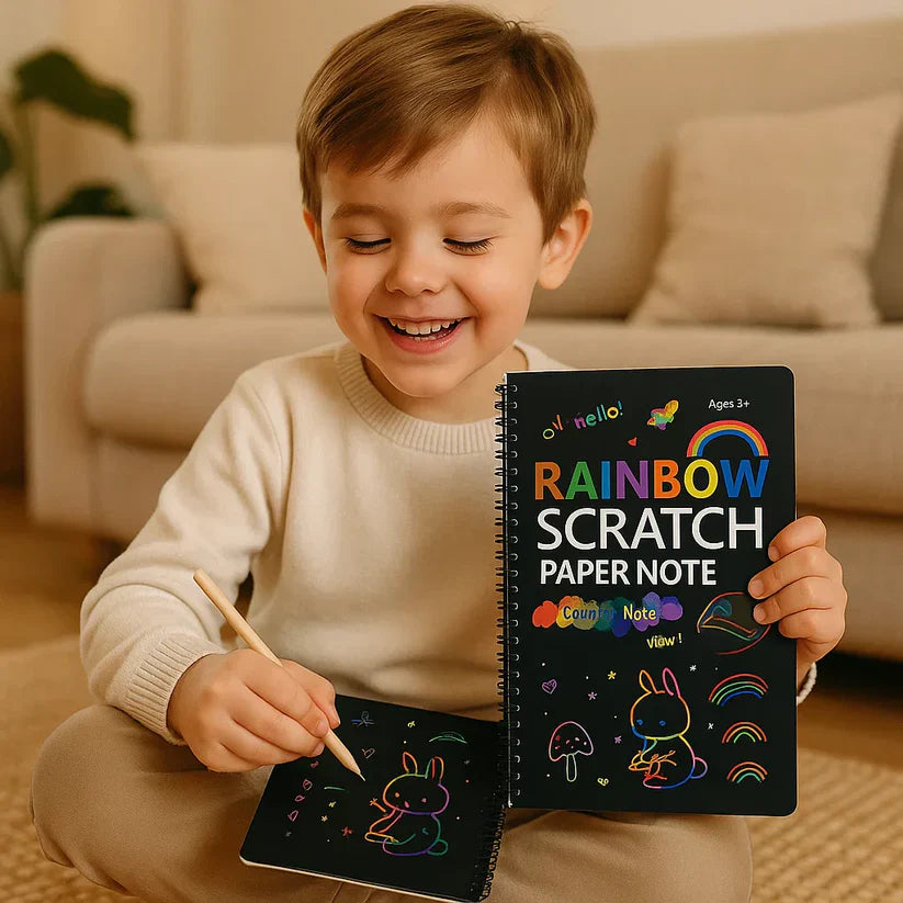 Maģiskais varavīksnes skrāpējamais papīrs