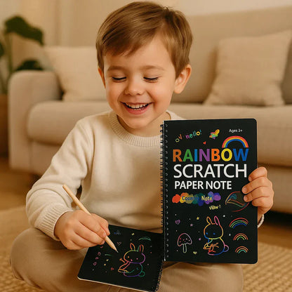 Maģiskais varavīksnes skrāpējamais papīrs