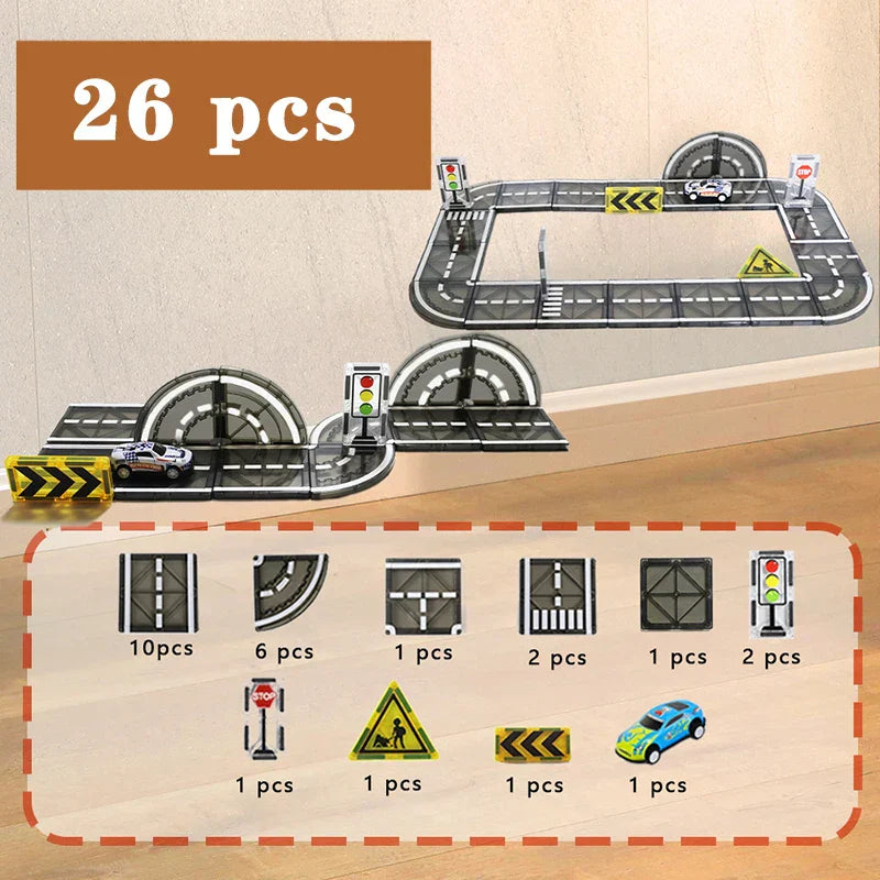 MagnetoTrack – Magnētiskais radošais būvēšanas komplekts bērniem