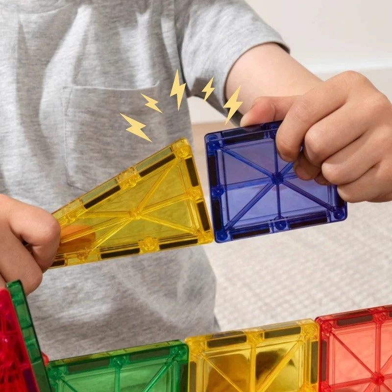 Magnētiskās būvēšanas plāksnītes bērniem – radošumam un prasmju attīstīšanai