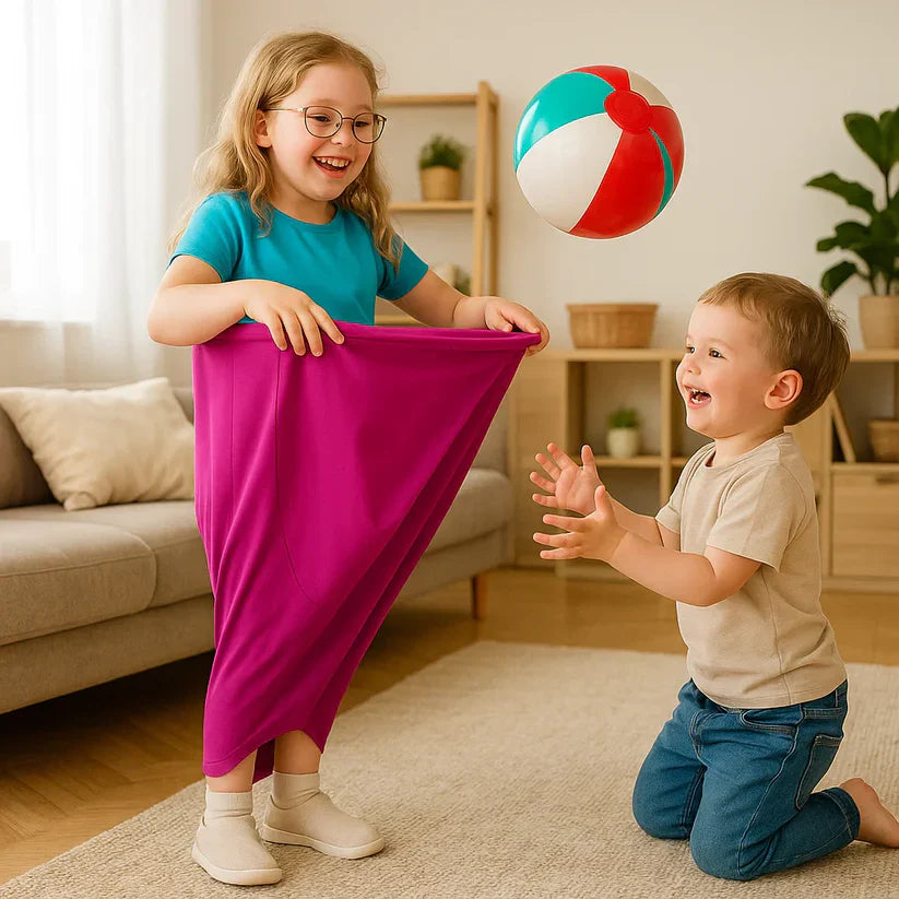 Bumbiņas ķeršanas spēle visai ģimenei