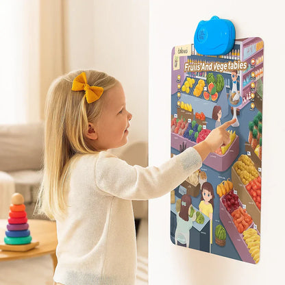 Runājošā alfabēta un mācību tāfele bērniem