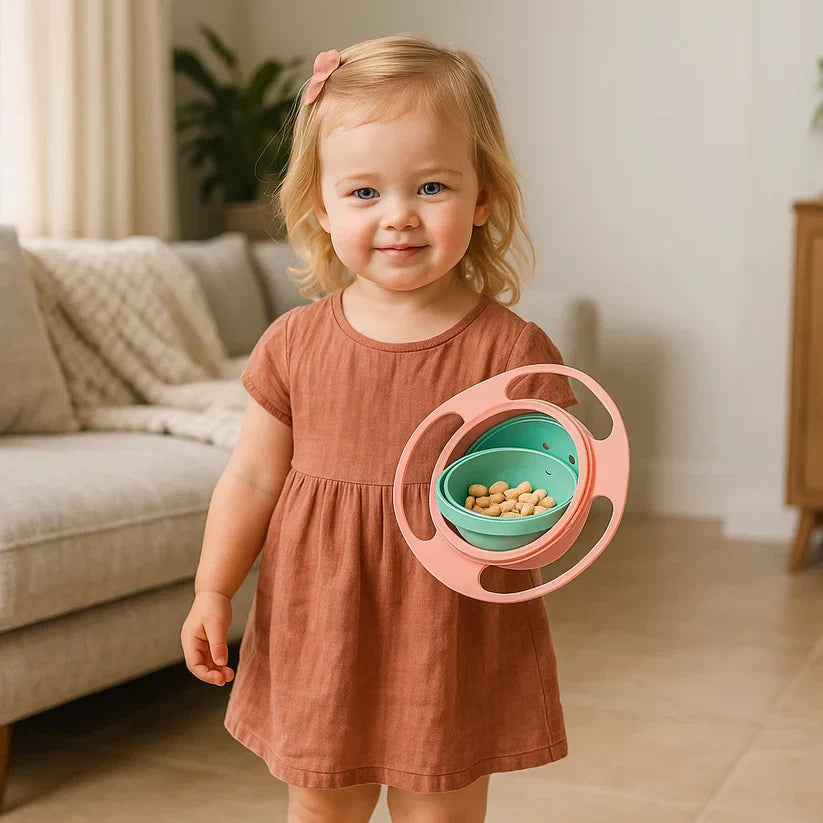 Neslīstoša bērnu bļodiņa – ēšana bez nekārtības