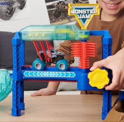 Krāsu mainošā rotaļu auto mazgātava bērniem