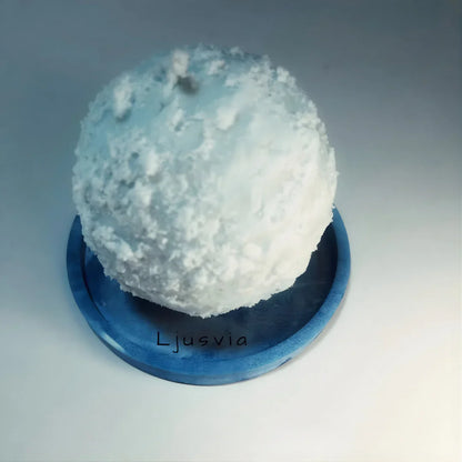 Dekoratīvā ziemas svece “Sniega pika”