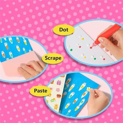 Radošais varavīksnes krāsu zīmēšanas komplekts