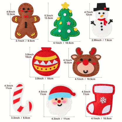 Ziemassvētku filca komplekts pašdarināšanai