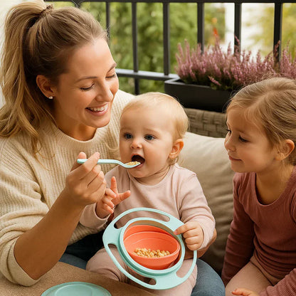 Neslīstoša bērnu bļodiņa – ēšana bez nekārtības