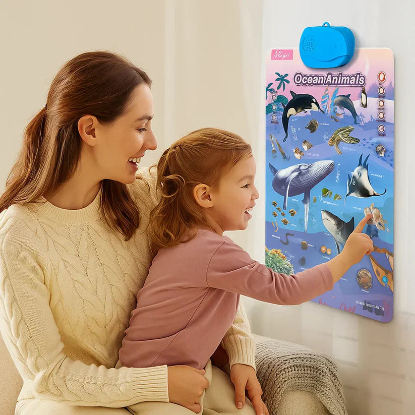 Runājošā alfabēta un mācību tāfele bērniem