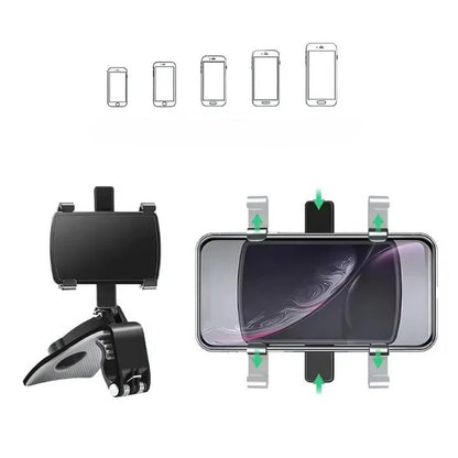 360° tālruņa turētājs – rotējošs statīvs ar izturīgu un kompaktu satvērienu