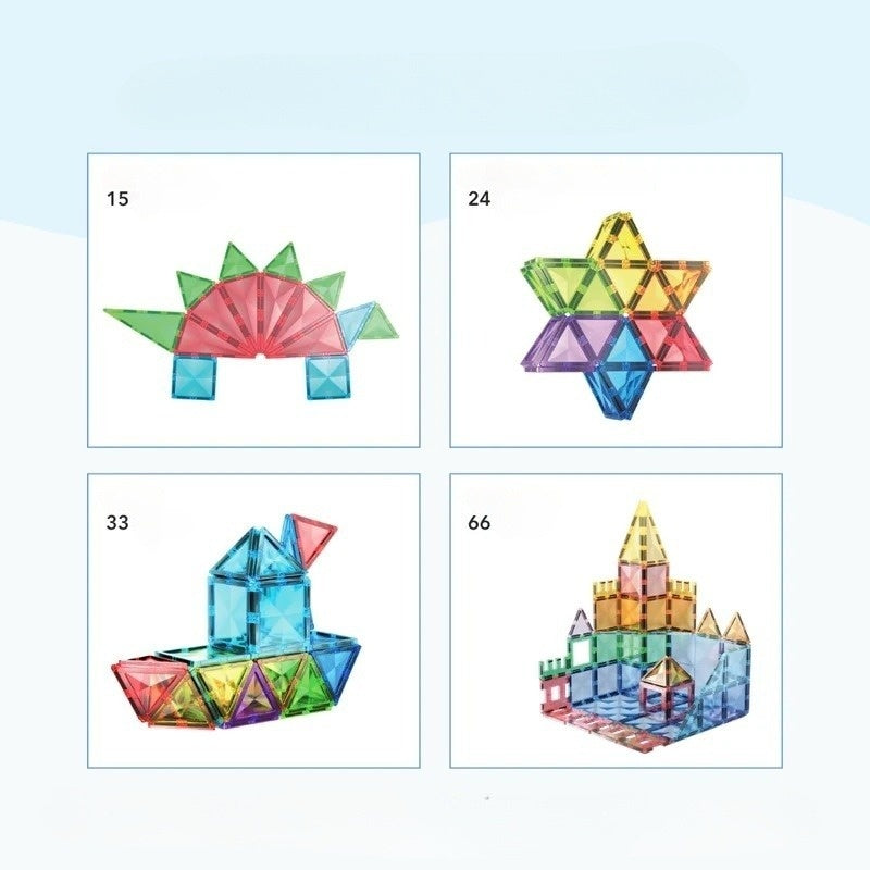 Magnētiskās būvēšanas plāksnītes bērniem – radošumam un prasmju attīstīšanai