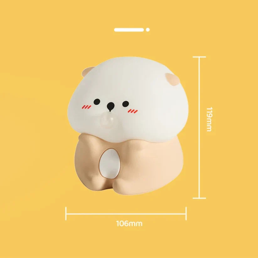 Mīlīgā ūdra – silikona naktslampiņa